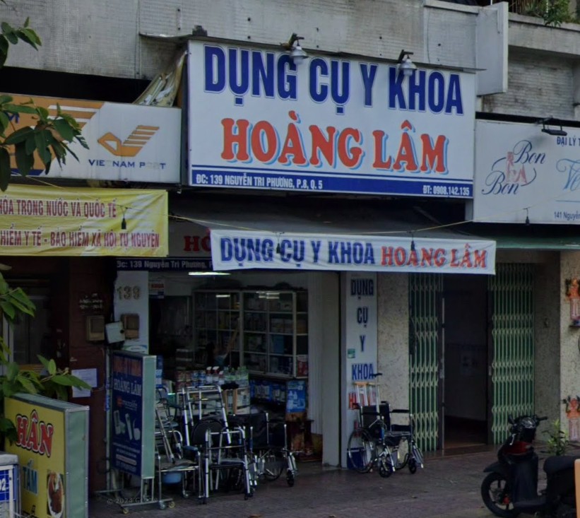 Cửa hàng dụng cụ y khoa Hoàng Lâm phường An Đông TP Hồ Chí Minh