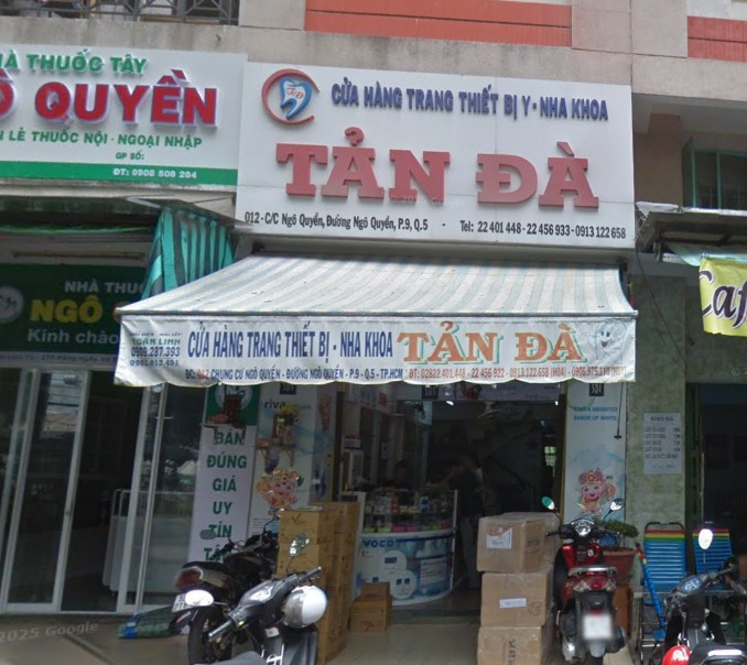 Cửa hàng thiết bị y - nha khoa Tản Đà phường An Đông TP Hồ Chí Minh