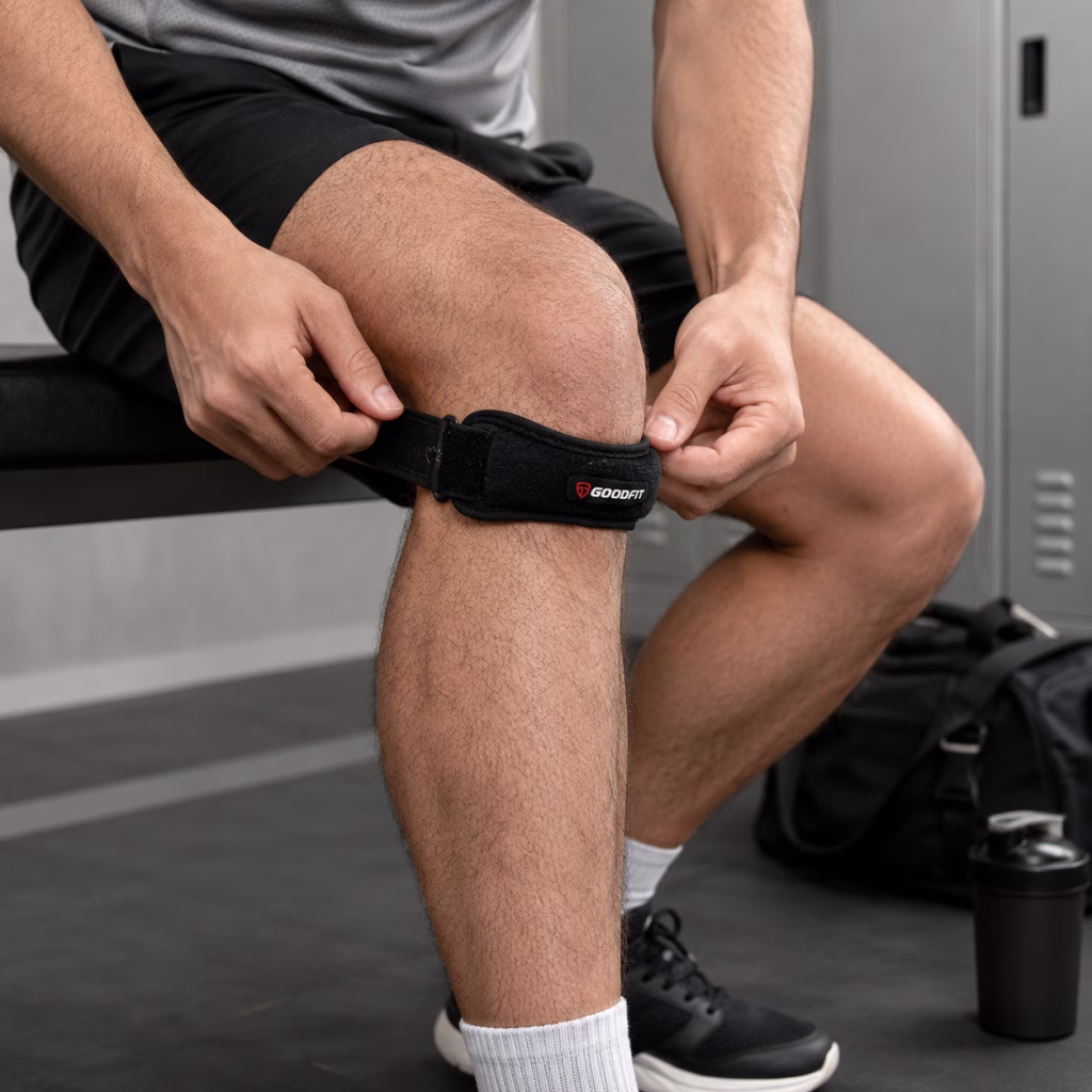 Bó gối, đai bảo vệ gối GoodFit GF516K 9 Cách đeo cơ bản