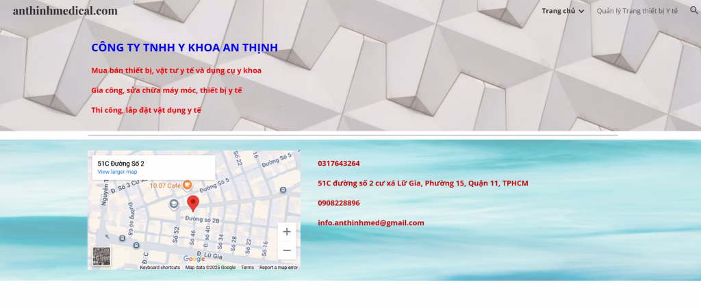 TOP 5 Cửa Hàng Vật Tư Y Tế phường Hòa Bình, TPHCM 3 Công ty TNHH Y khoa An Thịnh, phường Hòa Bình