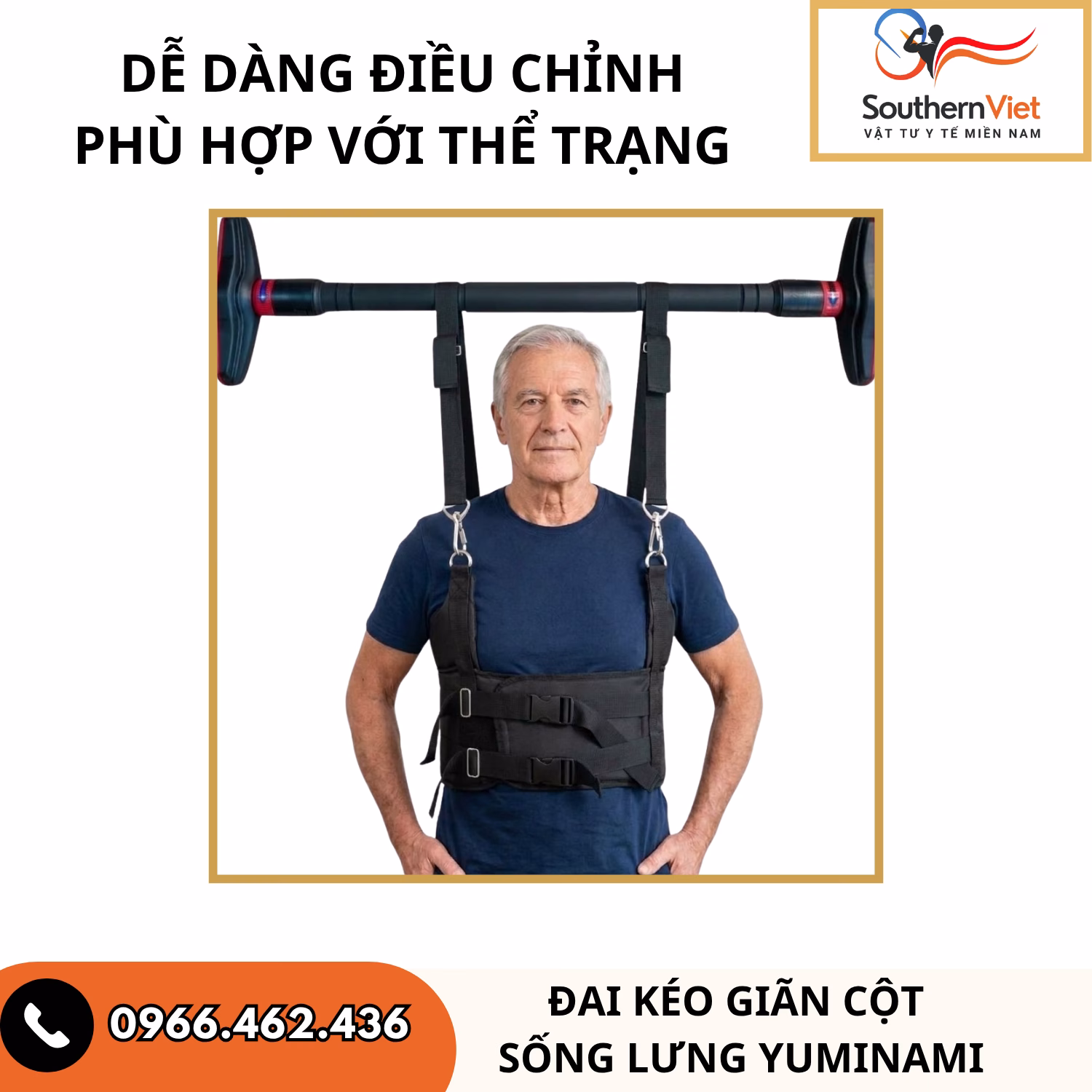 Đai kéo giãn cột sống lưng Yuminami 6 Đai Kéo Giãn Cột Sống Lưng Yuminami