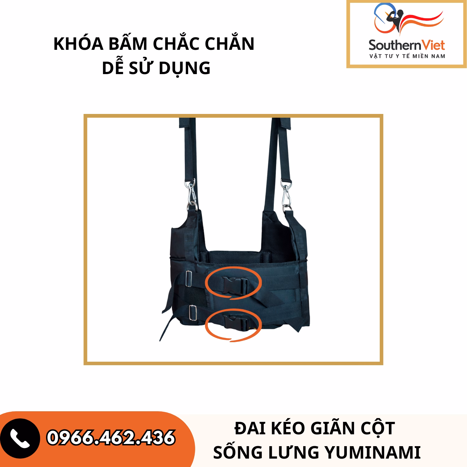 Đai kéo giãn cột sống lưng Yuminami 4 Đai Kéo Giãn Cột Sống Lưng Yuminami