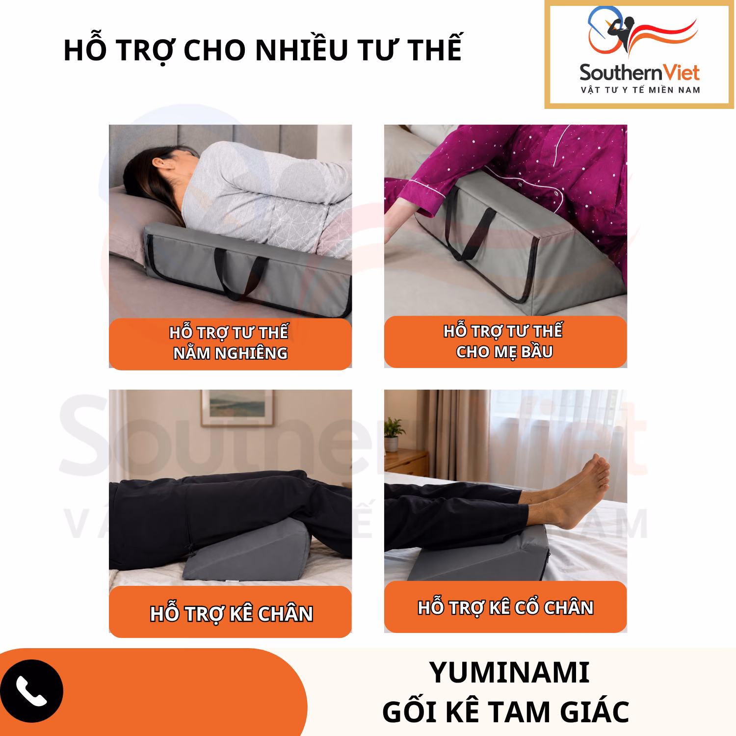Gối Kê Tam Giác Yuminami 4 Gối kê tam giác Yuminami