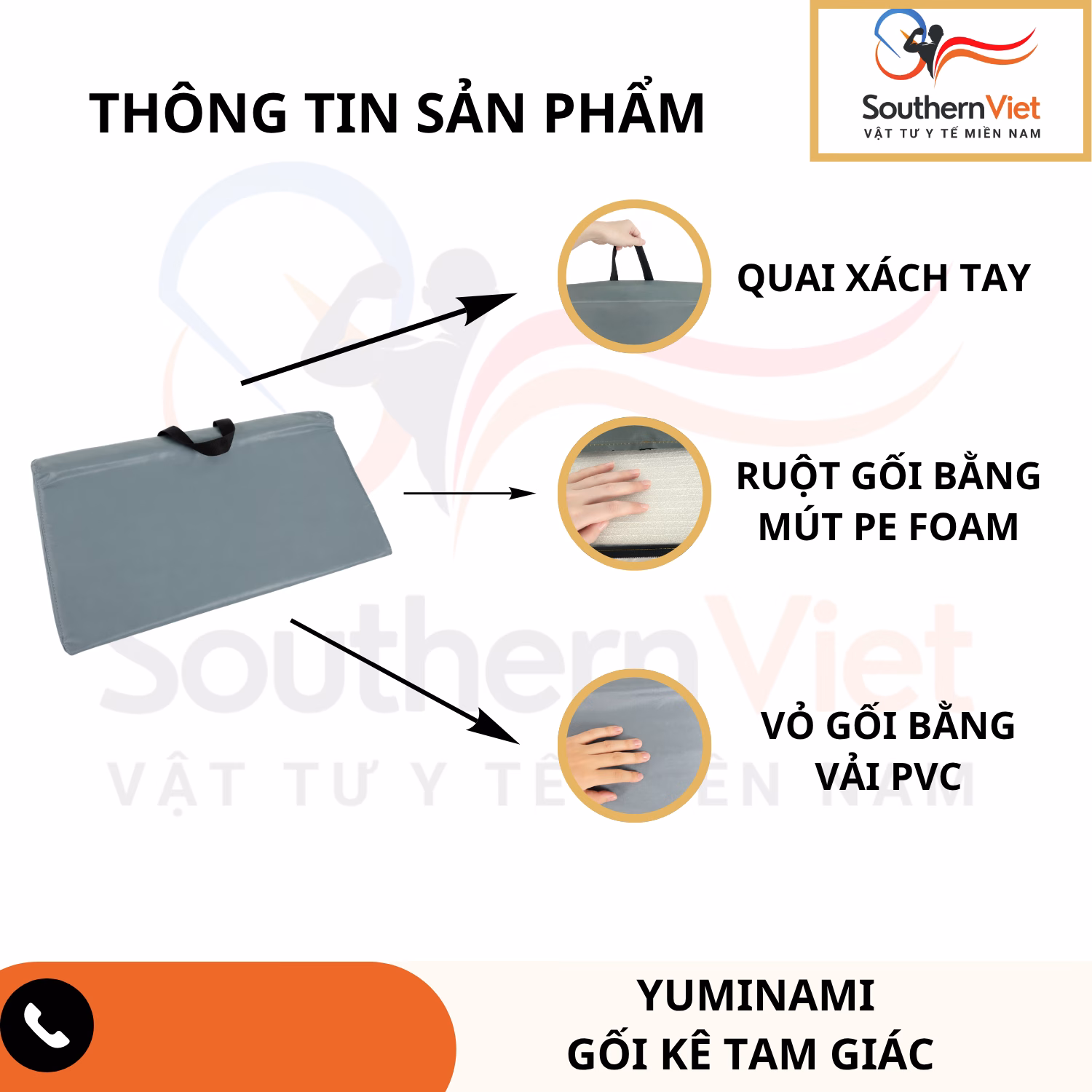 Gối Kê Tam Giác Yuminami 2 Gối kê tam giác Yuminami