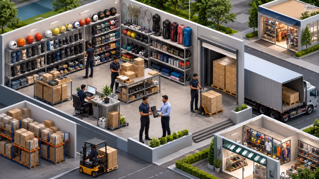Nhập từ nhà phân phối phụ kiện thể thao