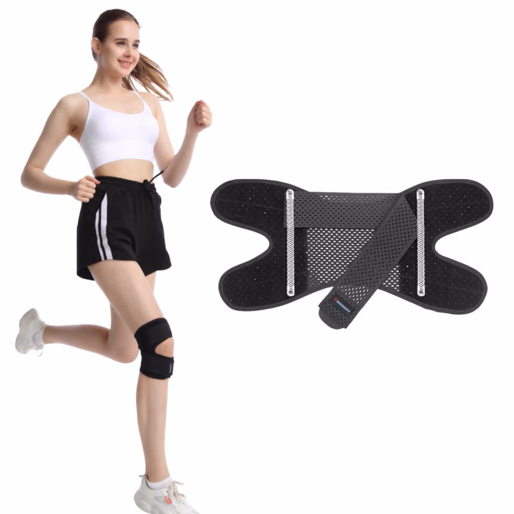 Bó Gối Tennis Giá Sỉ TPHCM 4 Bó gối tennis khoét bánh chè có dây đai đôi