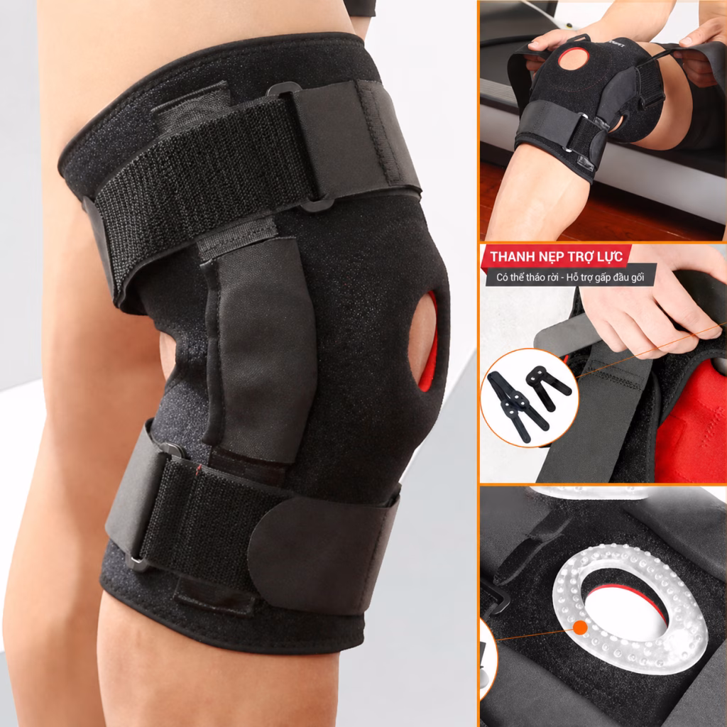 Đai Nẹp Đầu Gối Giá Sỉ TPHCM 13 Đai nẹp đầu gối có khung nẹp tháo rời