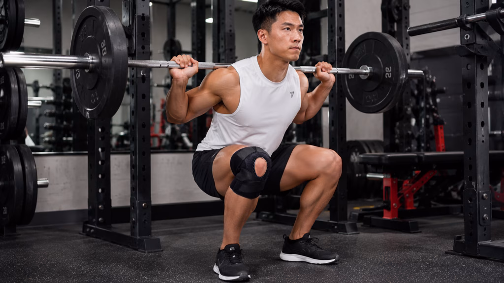 Bó Gối Tập Gym Giá Sỉ TPHCM 6 Thiết kế ôm gối ổn định khi squat, lunge và nâng tạ
