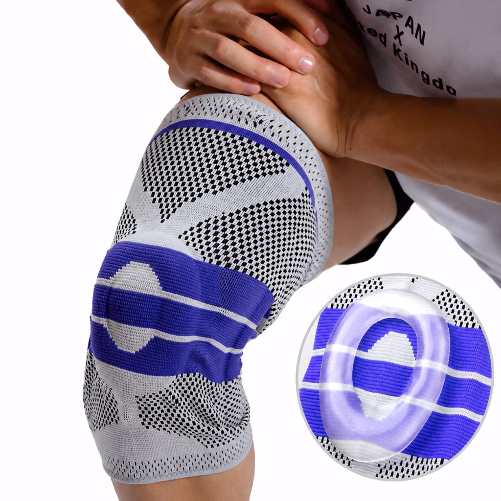 Bó gối pickleball dạng ống có đệm silicone và thanh lò xo