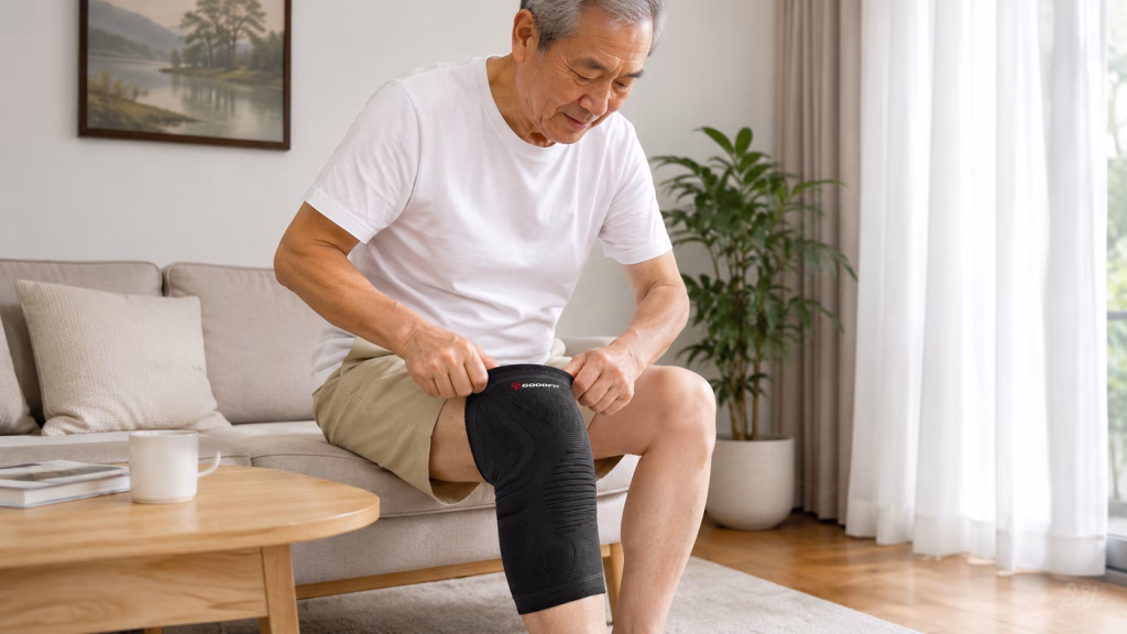 Bó Gối Trợ Lực Dành Cho Người Cao Tuổi 4 Bó gối trợ lực dạng ống co giãn mỏng nhẹ