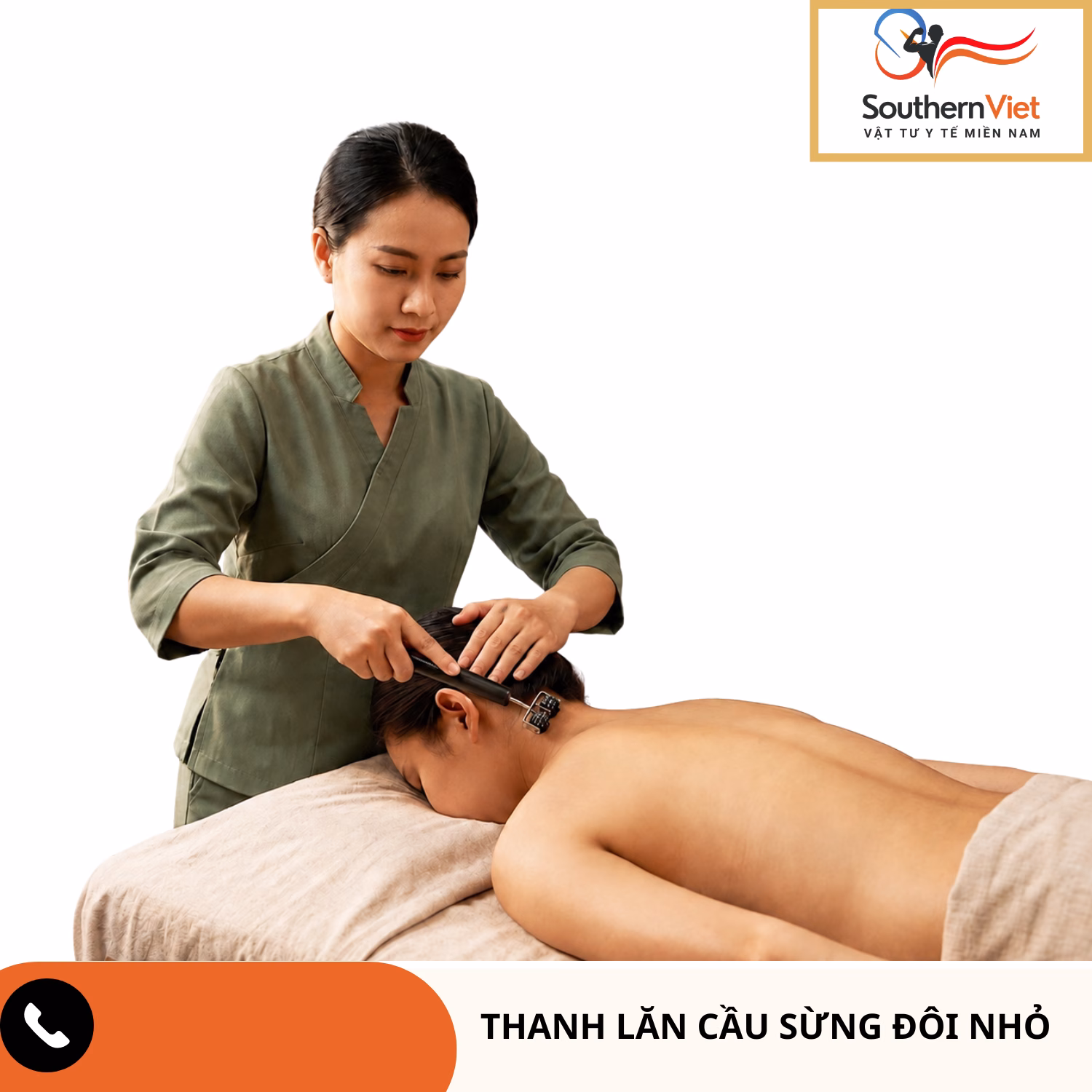 Thanh lăn cầu sừng đôi nhỏ Diện Chẩn DC05 2 THANH LĂN CẦU SỪNG ĐÔI NHỎ