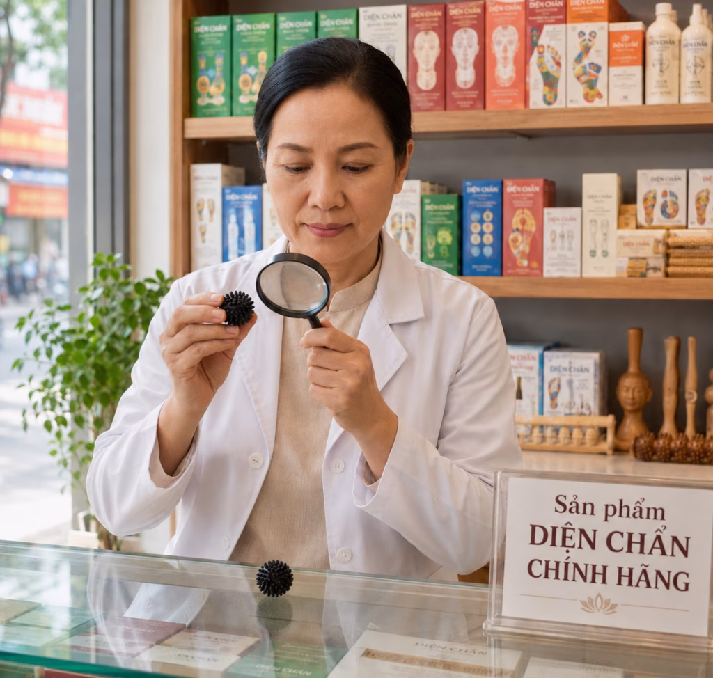 Quả Cầu Gai Sừng Diện Chẩn DC01 Hỗ Trợ Massage, Lưu Thông Khí Huyết 4 Dành cho cửa hàng dụng cụ y khoa