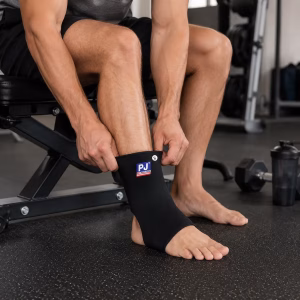 Băng bảo vệ cổ chân loại dán PJ 704 chính hãng ảnh thực tế