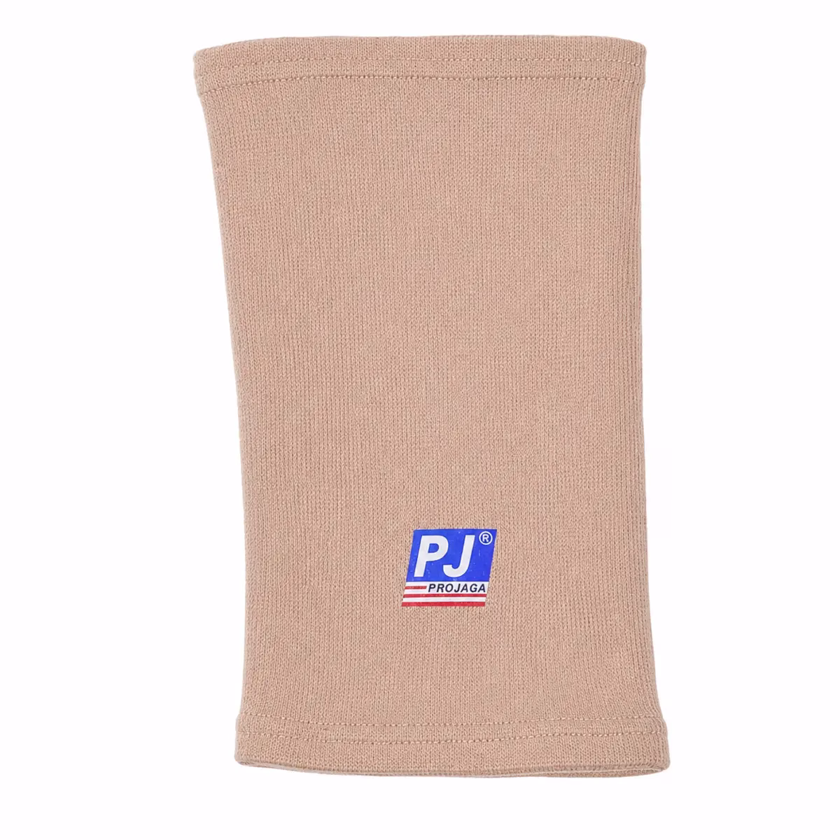 Băng Bảo Vệ Cơ Đùi Gối PJ 602 6 Cận cảnh thun dệt kim co giãn và logo PJ PROJAGA của băng đùi PJ 602
