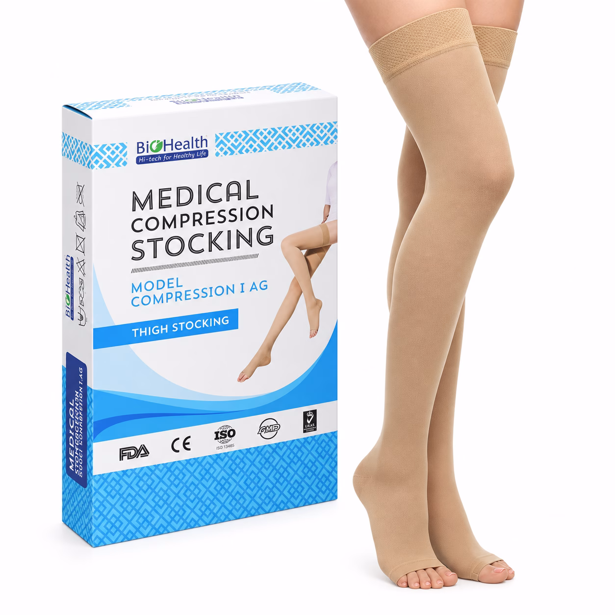 Vớ tĩnh mạch Compression đùi BioHealth I AG 1 Vớ tĩnh mạch Compression đùi BioHealth I AG