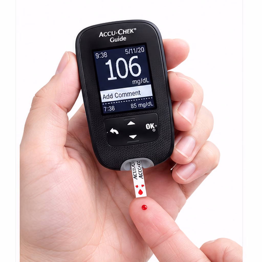 Máy đo đường huyết Accu-Chek Guide 4 accu chek guide anh 2