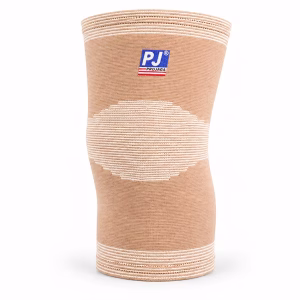 Băng bảo vệ khớp đầu gối PJ 951 màu da có logo PJ trên nền trắng